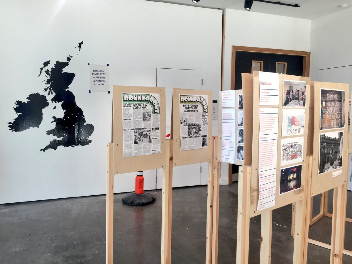 UCLurbanlab's tweet photo. Excited to see the #UrbanRooms exhibition take shape. Well done to @sol_pm for organising this. Opens later today, and on display in @BartlettArchUCL until 18 May https://t.co/tkAeMoJsKt https://t.co/GO2UIrHyHj