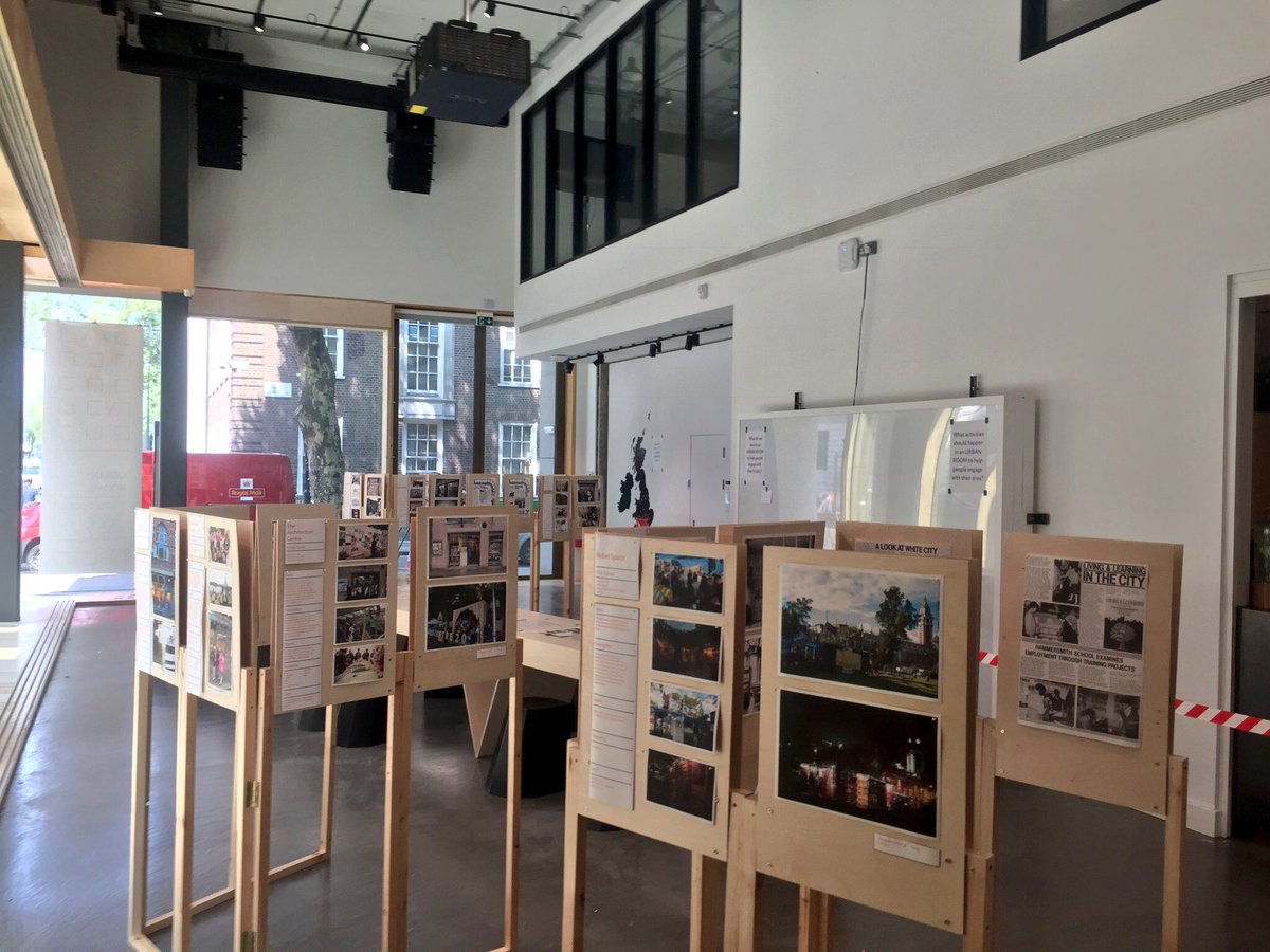 UCLurbanlab's tweet photo. Excited to see the #UrbanRooms exhibition take shape. Well done to @sol_pm for organising this. Opens later today, and on display in @BartlettArchUCL until 18 May https://t.co/tkAeMoJsKt https://t.co/GO2UIrHyHj