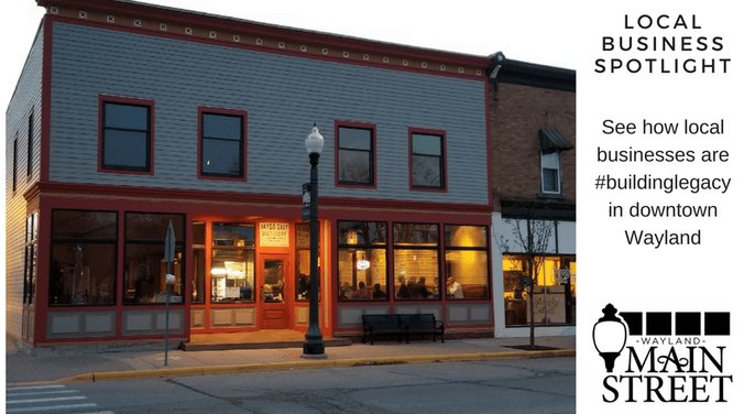 WaylandMainSt's tweet image. In our latest newsletter we had the pleasure of spotlighting @jaydagaledistillery. If you missed it, head over to our website to read about Wayland downtown's newest addition. buff.ly/2FVj1N3