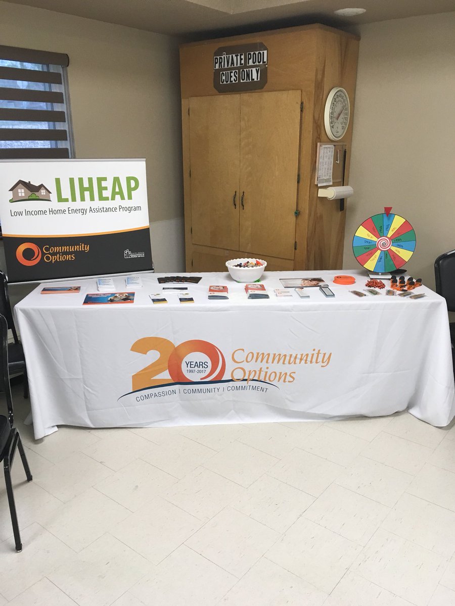 ComOptSam's tweet image. Stop by the Community Options booth at the  Burleigh County Senior Center! I’ll be here from 8 to noon.  @ComOpt4909  #alwaysadvocating #LIHEAP#community#services