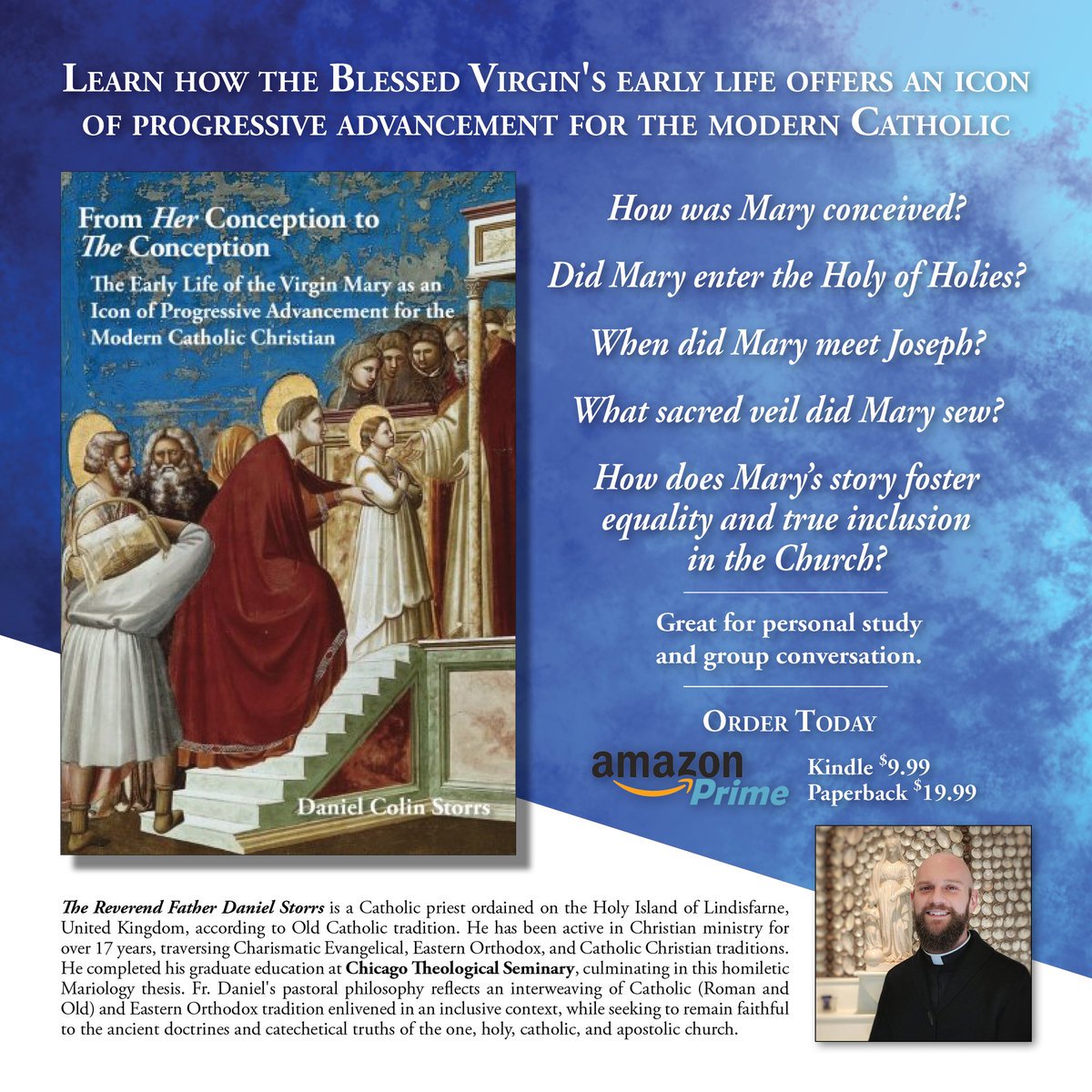 We are giving away 5 copies of @FrDanielStorrs book on Mary!
Follow and Retweet to enter!