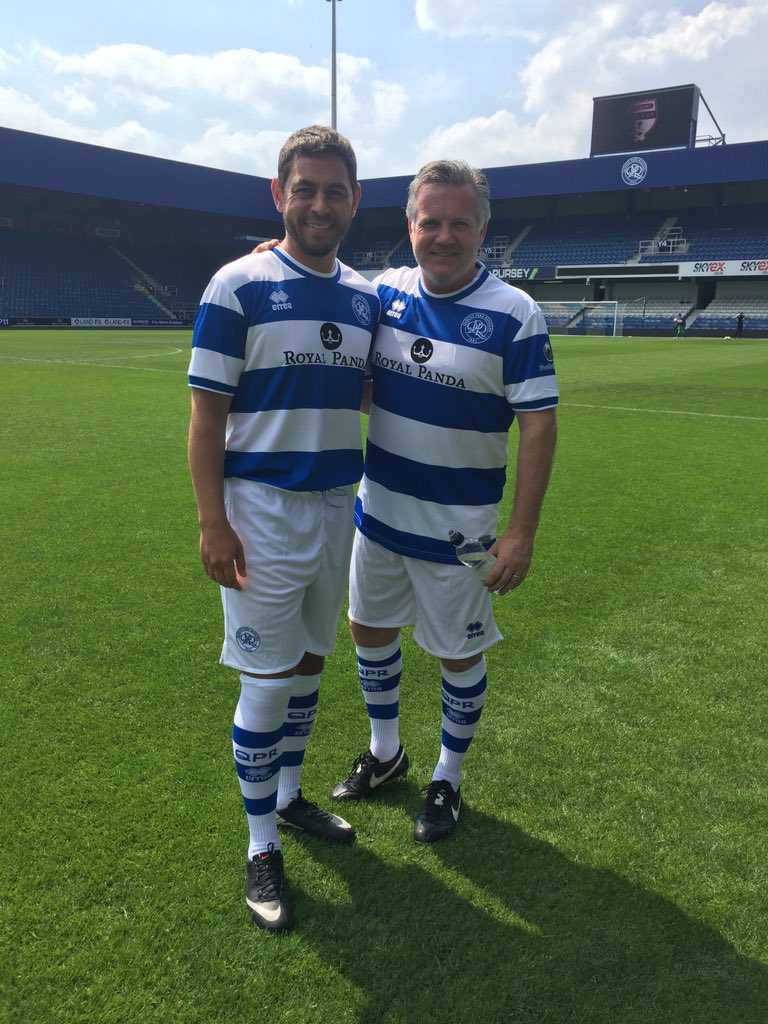FootballAid's tweet photo. Fantastic to have the support of @QPRFC Legends @AndySintonQPR, #LeeCook, @WayneFereday, @marcbircham and #DannyShittu for G1. Huge thanks to @QPRtrust for their help. 🙌 #FootballAid18 https://t.co/gM5BoAym2F