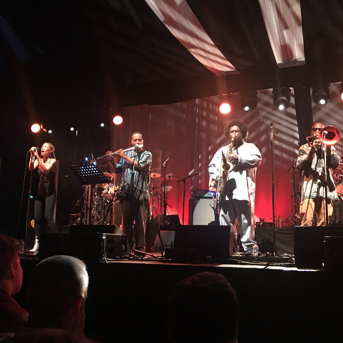 MrDeanHarvey's tweet photo. #KamasiWashington @KamasiW #PatriceQuinn #RyanPorter #MilesMosley #RickeyWashington  #TonyAustin #RonaldBruner #BrandonColeman #TheEpic #CheltJazzFest Thank you https://t.co/7CpcpTIBmg