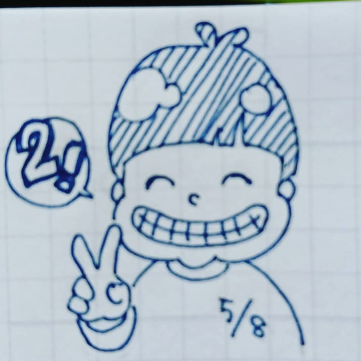 カワモトトモカ 仏像イラストレーター 手で 2 ピース ができるようになりました グーチョキパーでかたつむり ができてご機嫌 育児日記 2歳 男の子 イラスト ピース Illustration Instagram T Co F7k1fxjtfj Iftttも休みボケ