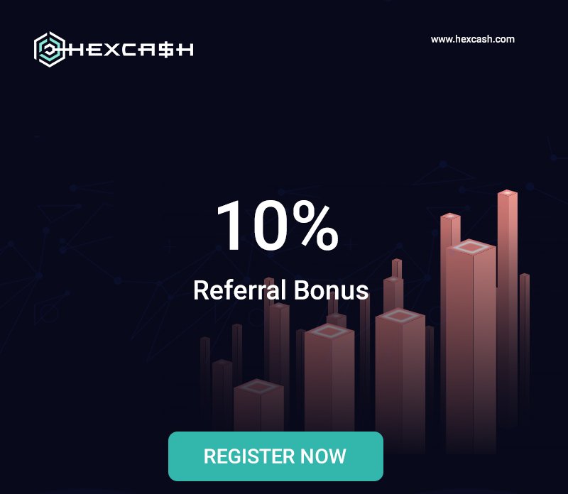 hexcashofficial's tweet photo. Hexcash Referral Program Give you Opportunity to Earn 10% Direct Income and Which you can withdraw in BTC.  
Spread Hexcash with your refferal link. 
Register at https://t.co/n66Q1QscXS https://t.co/8FCB6lu68q