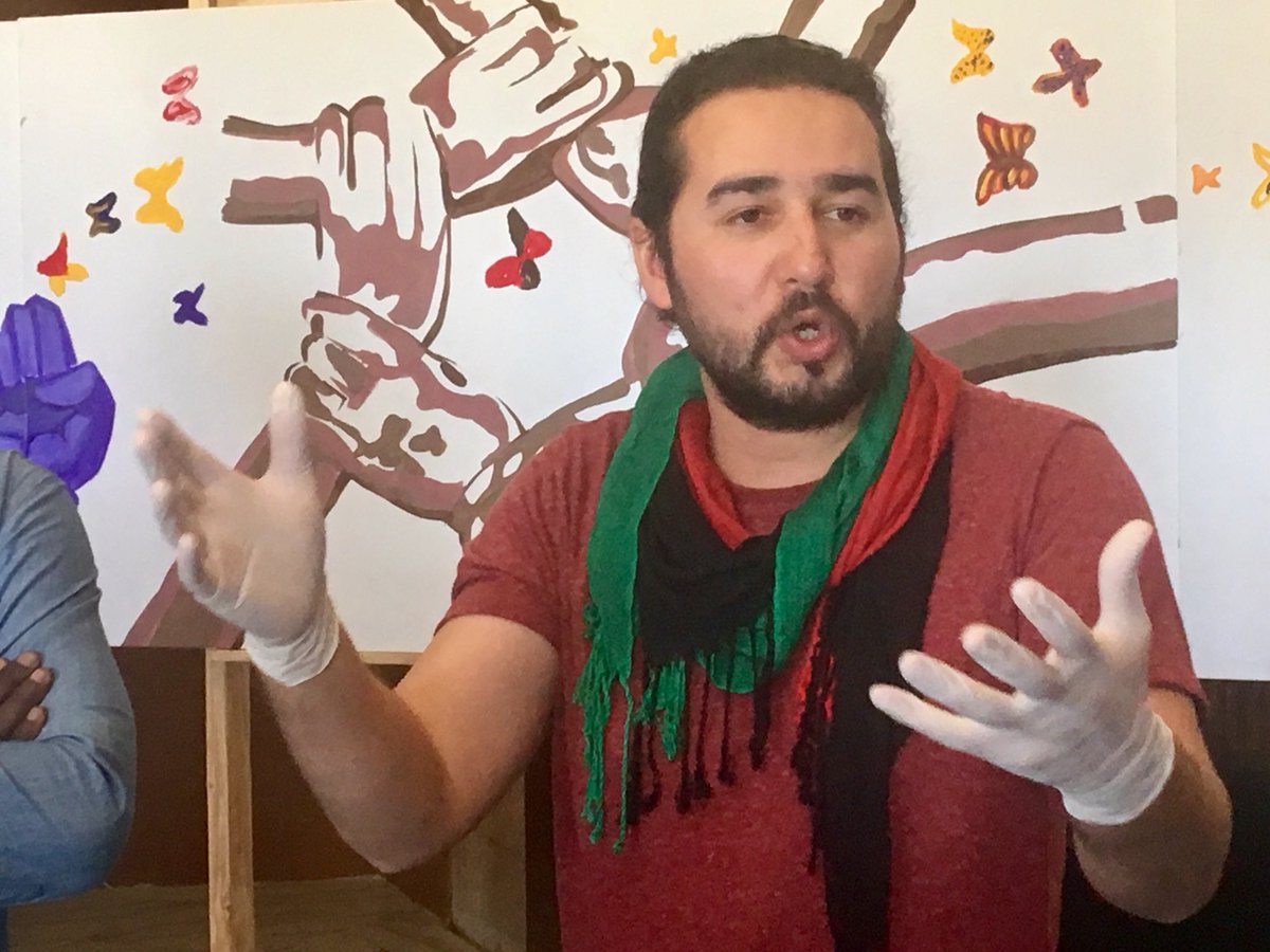 Wonderful hands-on session on artivism with @omaidsharifi from ArtLords at #DakarAssembly