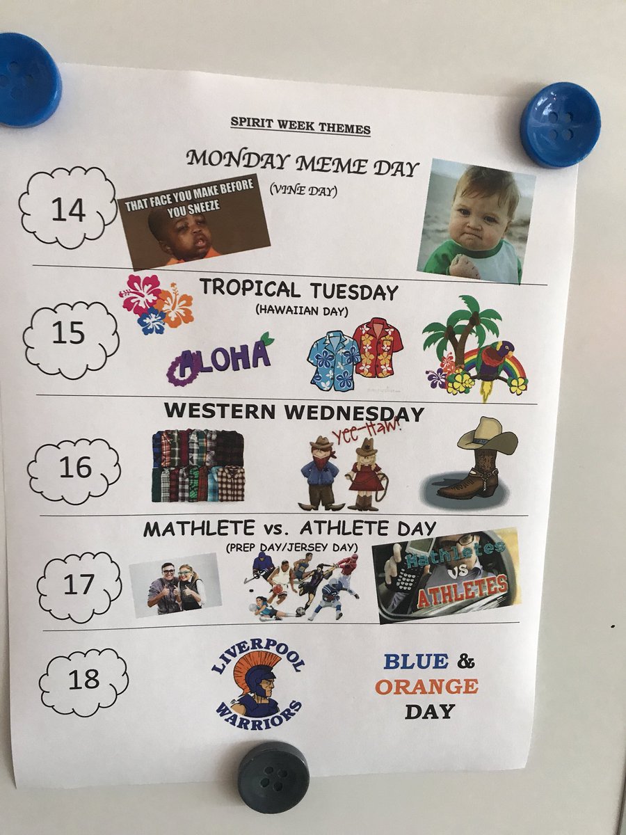 lpoolschoolwide's tweet photo. SPIRIT WEEK‼️‼️‼️ https://t.co/YXD3E11euj