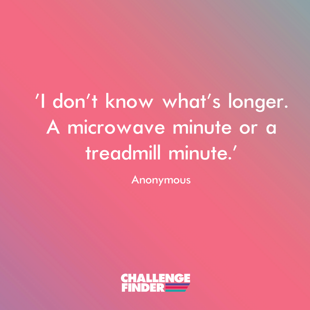 Hmmm, tough one. Go for one of these runs instead. No long minutes here, guaranteed! challengefinder.com/search/running

#TuesdayThought #FindYourChallenge #itstartstoday #runtraining #5k #10k #halfmarathon #marathontraining