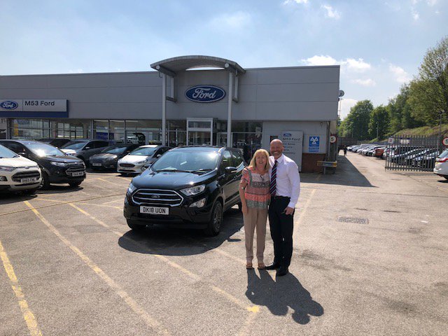 Many thanks to Sandy Jones for the purchase of your New Ecosport, enjoy your car from all at M53 FORD