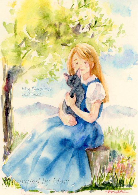 水彩絵を流して水彩民を増やそうのtwitterイラスト検索結果