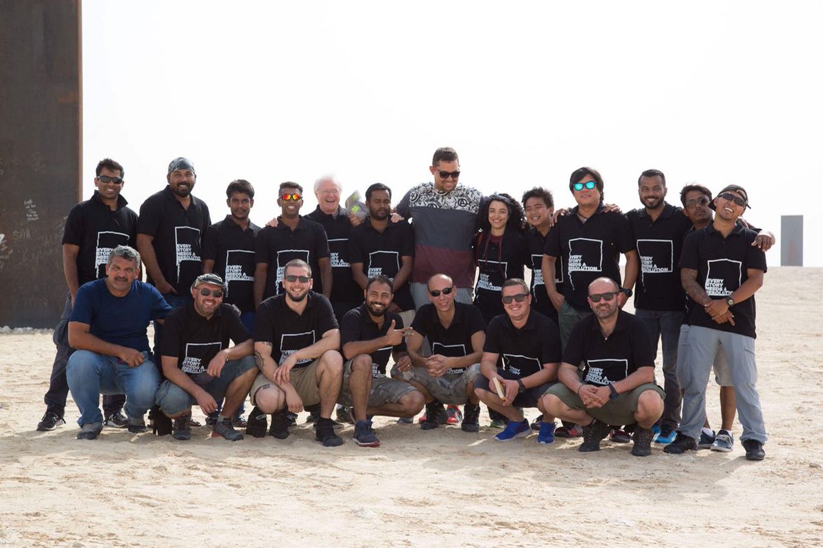 ResolutionDoha's tweet image. 45 crew members, gruelling 7-day shoot, an average of 16 hours per day, 40+ degree heat and sandstorms. Well done team Resolution, another great achievement.

#ResolutionFilms #FilmProduction #FilminginQatar #Filming #FilmCrew #Behindthescenes #BTS #Doha #Qatar