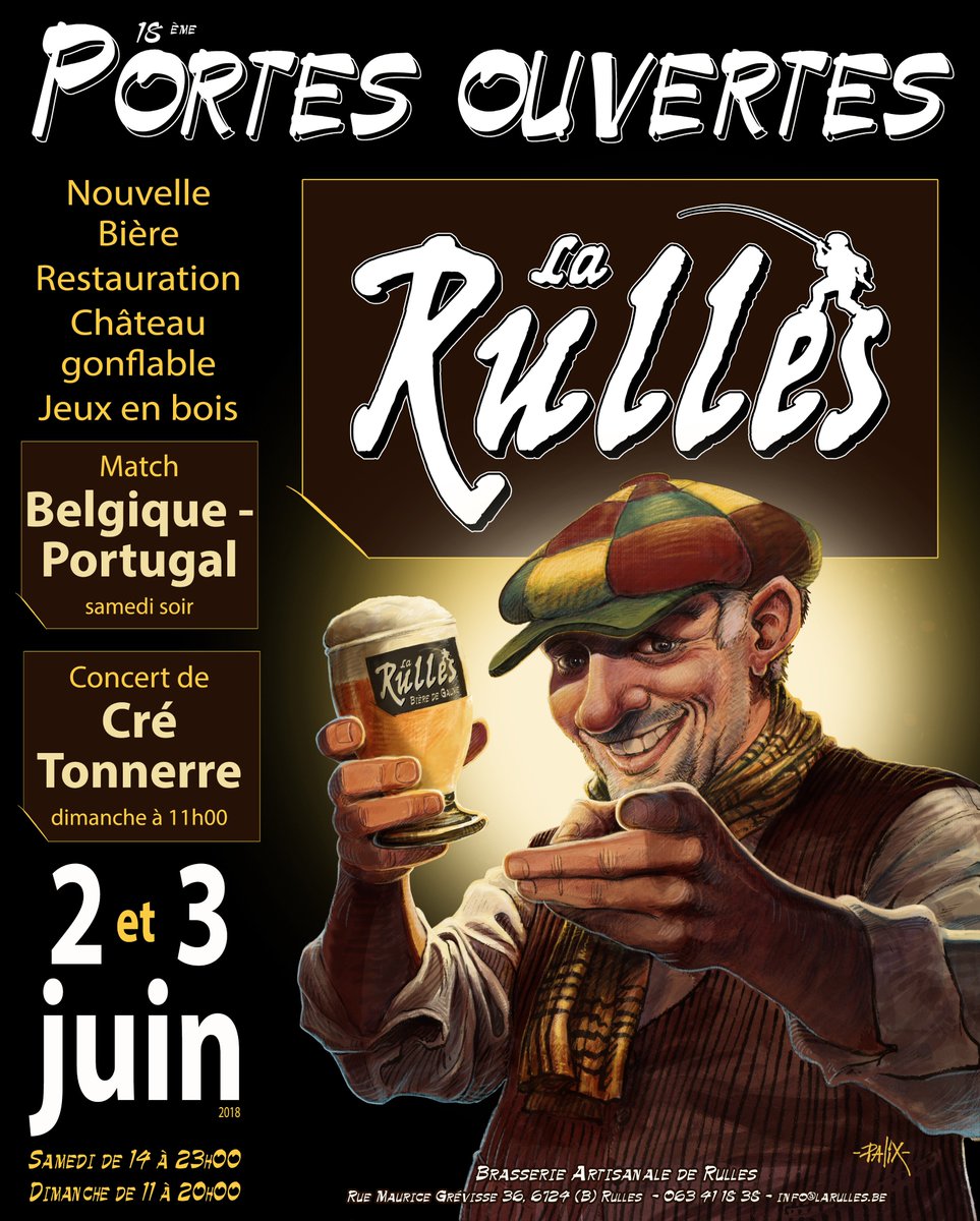 LaRullesBrewery's tweet photo. Don't miss out on our Open doors days! They will be happening on 2nd and 3rd June. Catch you there, cheers https://t.co/CFcQt0mP6y