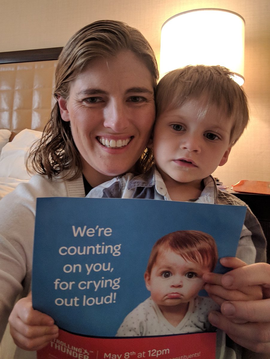 kzinsser's tweet photo. So excited for our day with @ZEROTOTHREE for #StrollingThunder! We'll see @SenDuckworth at 11am, @RepDannyDavis at 3pm and @SenatorDurbin at 4pm to remind them to #ThinkBabies. Graeson wants to thank them for supporting the Child care and Working Families Act https://t.co/49YRl2zGql