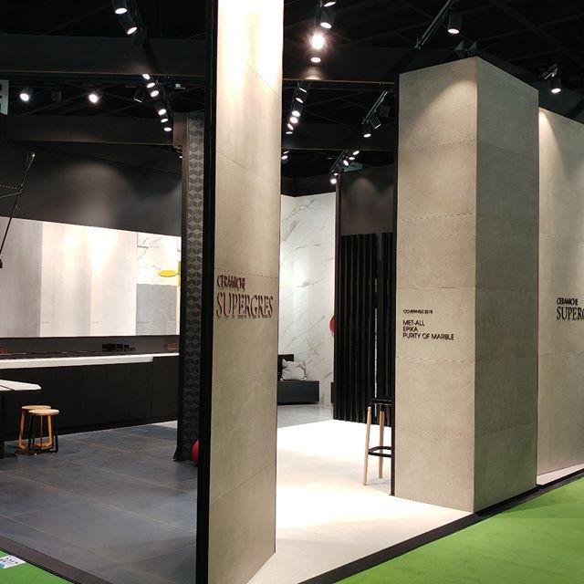 supergres's tweet photo. #live from #coverings #coverings2018 #atlanta @CeramicsOfItaly  Booth 2217 #supergres #gres #floortiles #walltiles #interiordesign https://t.co/Xdy3DZsAJs https://t.co/gvCkHTzCxV
