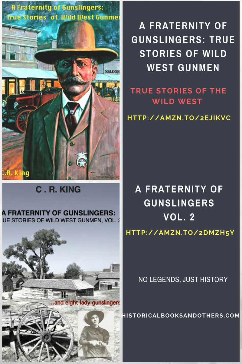RandyKing2's tweet photo. Non-fiction book series by CR King. You like the wild west, read about these men and women who crossed the line. Volume three in the works.
#ASTRT #westernhistory #frontierlaw https://t.co/4NrpQ6HPFC