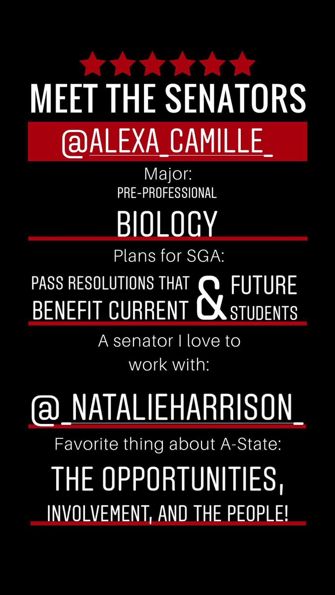 astatesga's tweet photo. Time to meet the #AstateSenators! Here is a little about Alexa Floyd who is a sophomore senator🐺 https://t.co/iggGDP3aSe