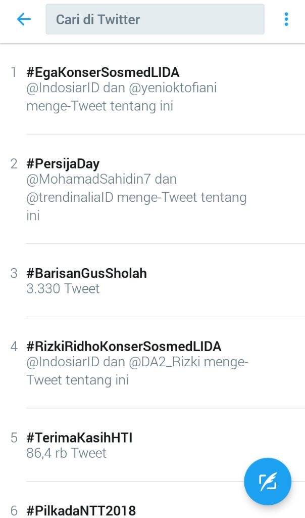 Alhamdulillah.... 🙏
Pertahankan diposisi pertama sampai acara berakhir 😁
<a href="/DA2_Ega/">Ega (REAL)</a>
#EgaKonserSosmedLIDA