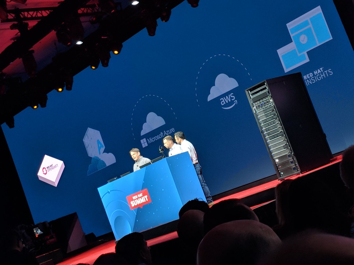 paulbatkowski's tweet image. Want to take your private cloud to build a true hybrid cloud and create a seemless experience across your entire enterprise? Private cloud, Azure, Amazon, all no problem #RHSummit #steptwo