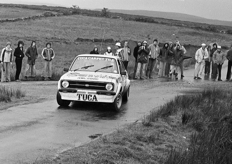 Brian Nelson took his second victory in Donegal in 1979. Partnered here by Rodney Cole in their MKII Escort RS 1800