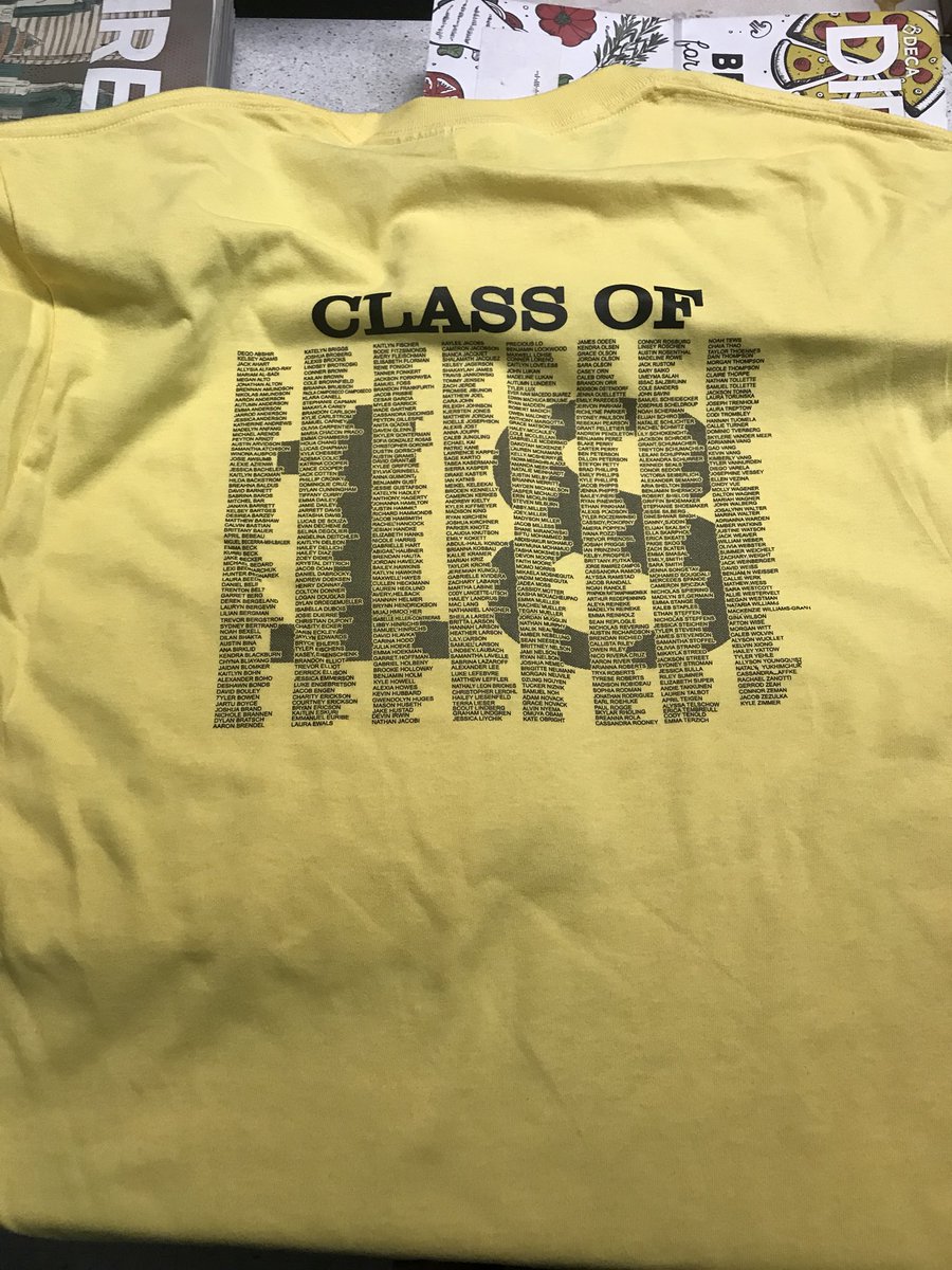 MartDeca's tweet photo. Senior T’s are $20! We’re selling them at the Mart TODAY 😏 https://t.co/klbraLh2Oa