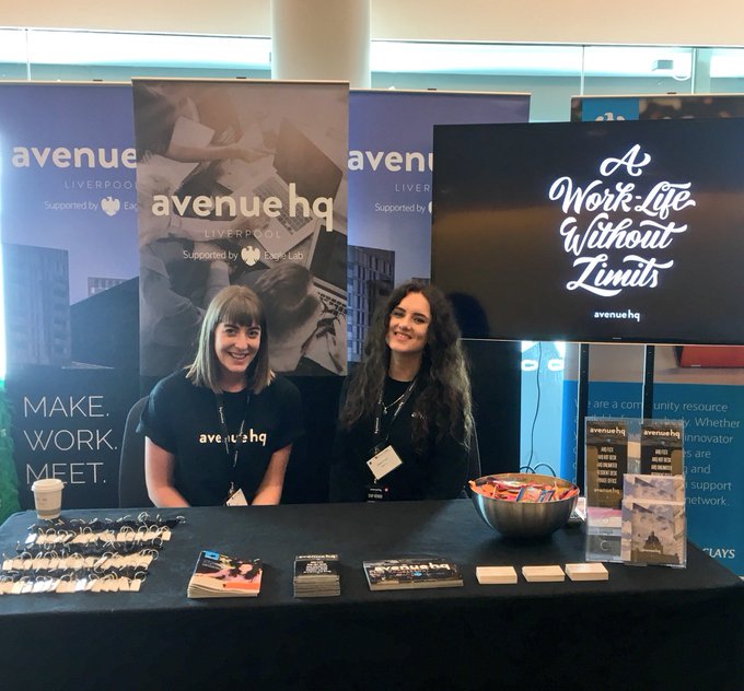 Great to see our friends @avenuehq @EagleLabMakerLP exhibiting @EchoArena for the #LCRLEP18 @LiverpoolLEP