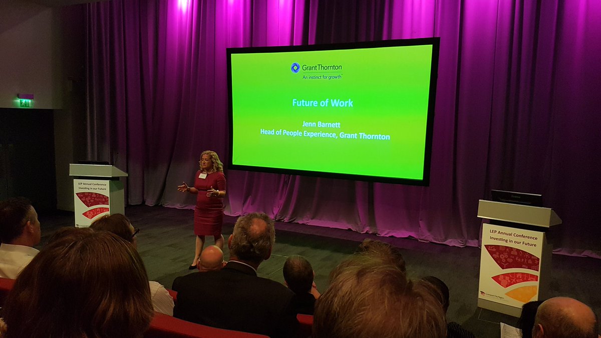 #LCRLEP18 where @GrantThorntonUK discuss that purpose and vision is key to future of work