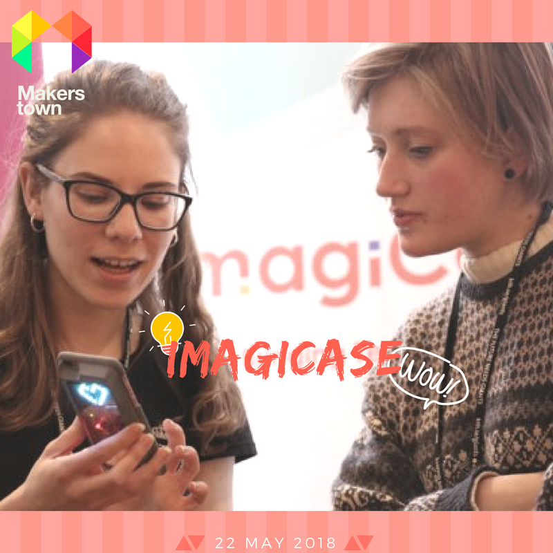 ThinkYoungNGO's tweet photo. imagiCase seeks to inspire the next generation of female technologists. They've created a mobile platform that works with hardware devices, so girls get to show off what they are capable of! Meet them at #Makerstown! https://t.co/040KiMVuN6 

#makersrevolution #maker #innovation https://t.co/iOzOj48IUQ