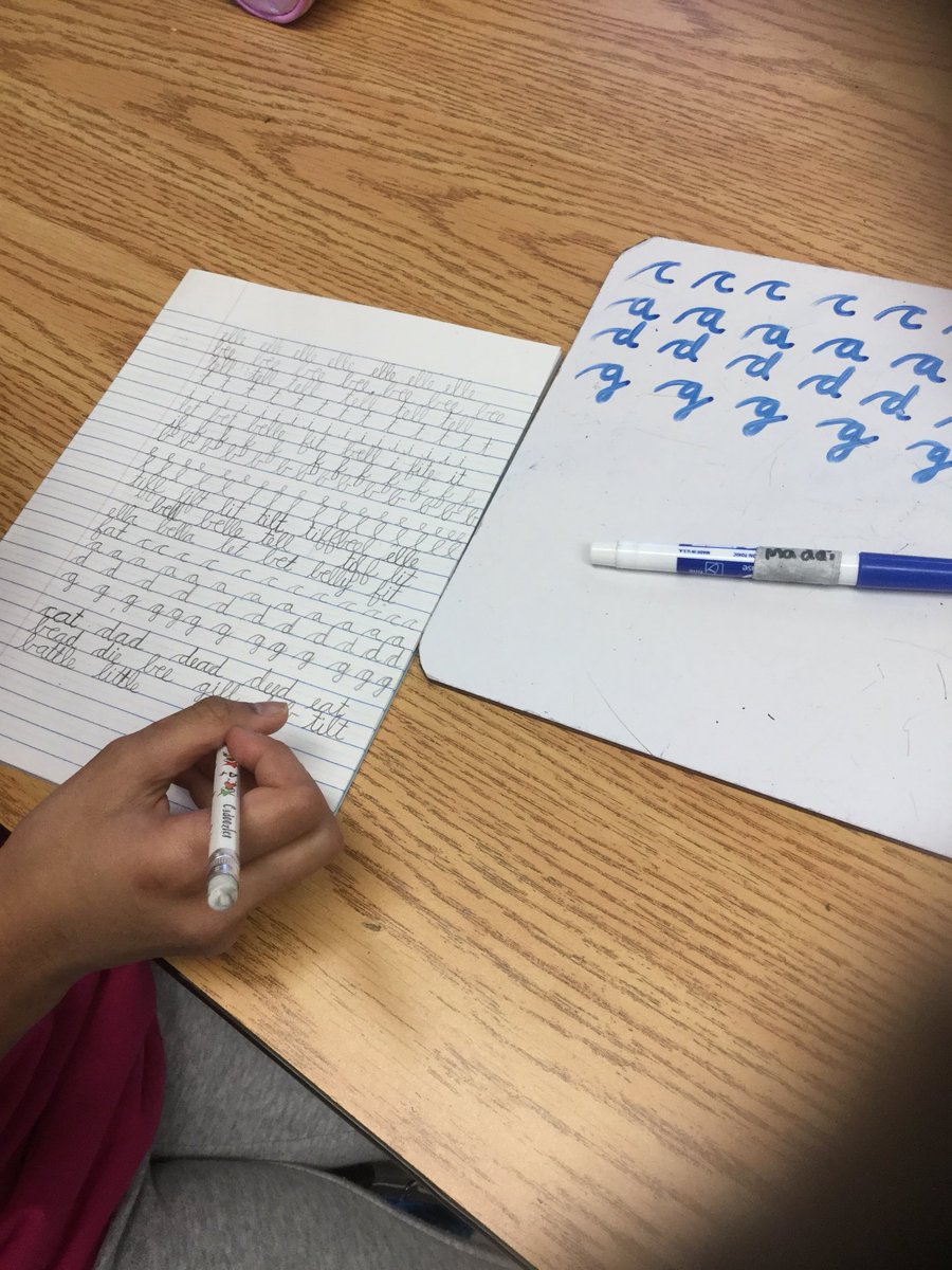 mrscookesclass3's tweet photo. Spring has sprung @EldoradoPDSB and it is the perfect time to work on our cursive writing.  Ss love the focus and attention to detail it takes to learn to write cursive.  #importantskill #finemotorcontrol https://t.co/8fTudA8gZI