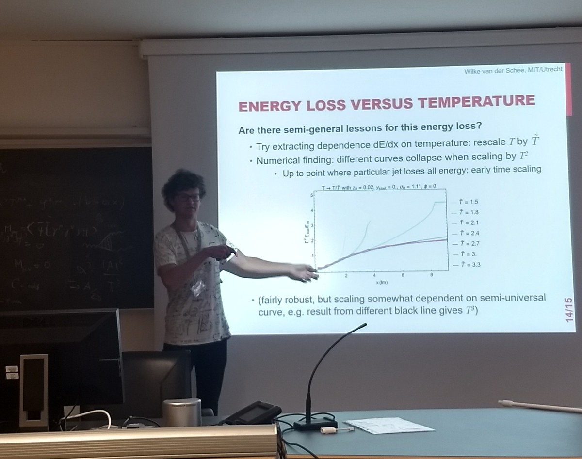 thermalization's tweet photo. Wilke van der Schee @wschee @UtrechtUni @MIT_Physics talk at ECT* workshop on Holographic jet energy loss with viscous hydrodynamics arXiv:1710.03237 #HolographicJets #StrongCoupling #StringsEnsemble #QM2018 @QM2018 https://t.co/AuWIzwudli