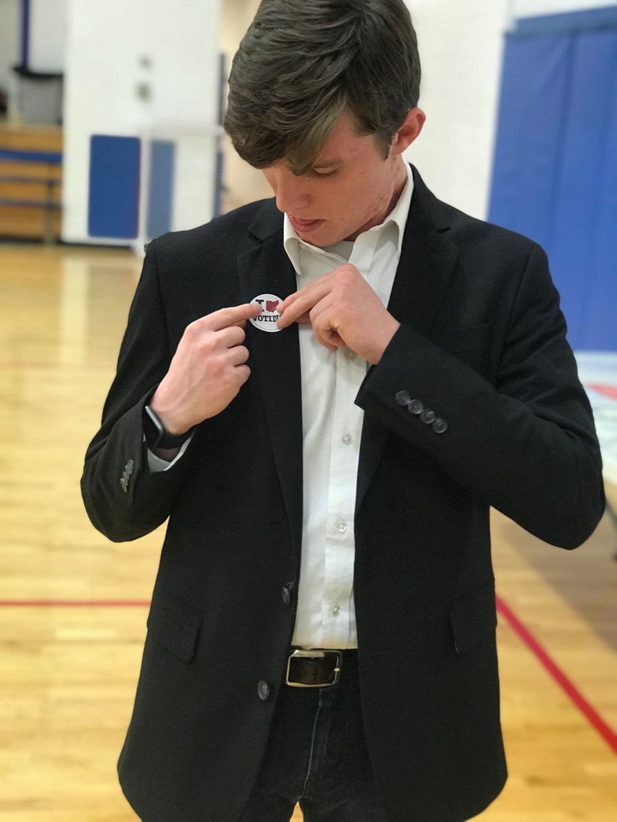 BakerForOH's tweet photo. Today I had the distinct honor of voting in my high school gym. I’ve entered that room as a student, a poll worker, and now as a candidate. There are no words for the pride I felt when I checked the box next to my name. Thanks to everyone who made this possible for me. #Baker2018 https://t.co/n2inuntNze
