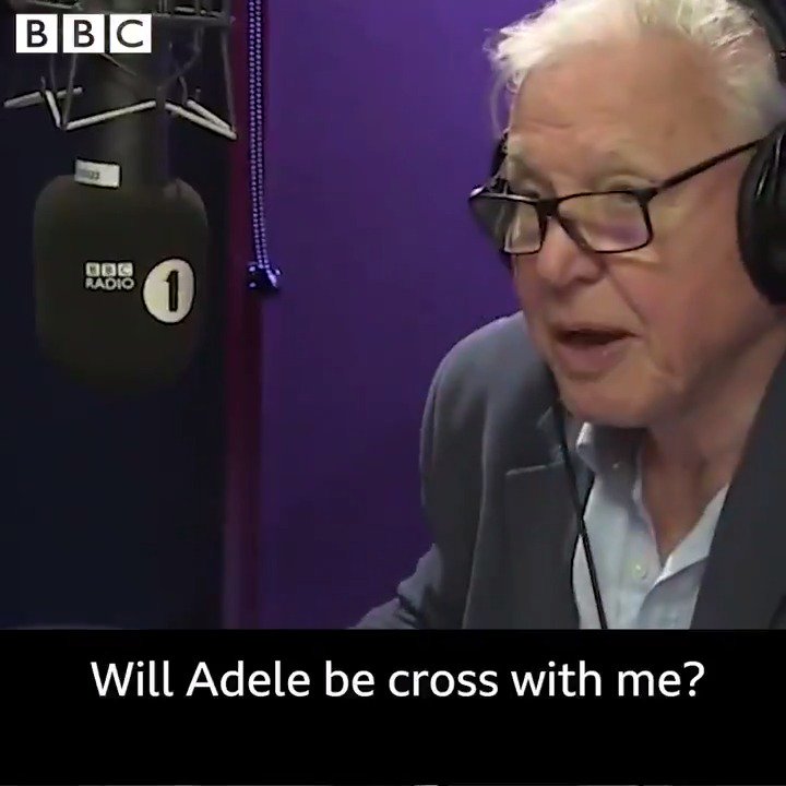 When convinced Sir David Attenborough to narrate Adele\s \Hello\ Happy birthday to a legend!   