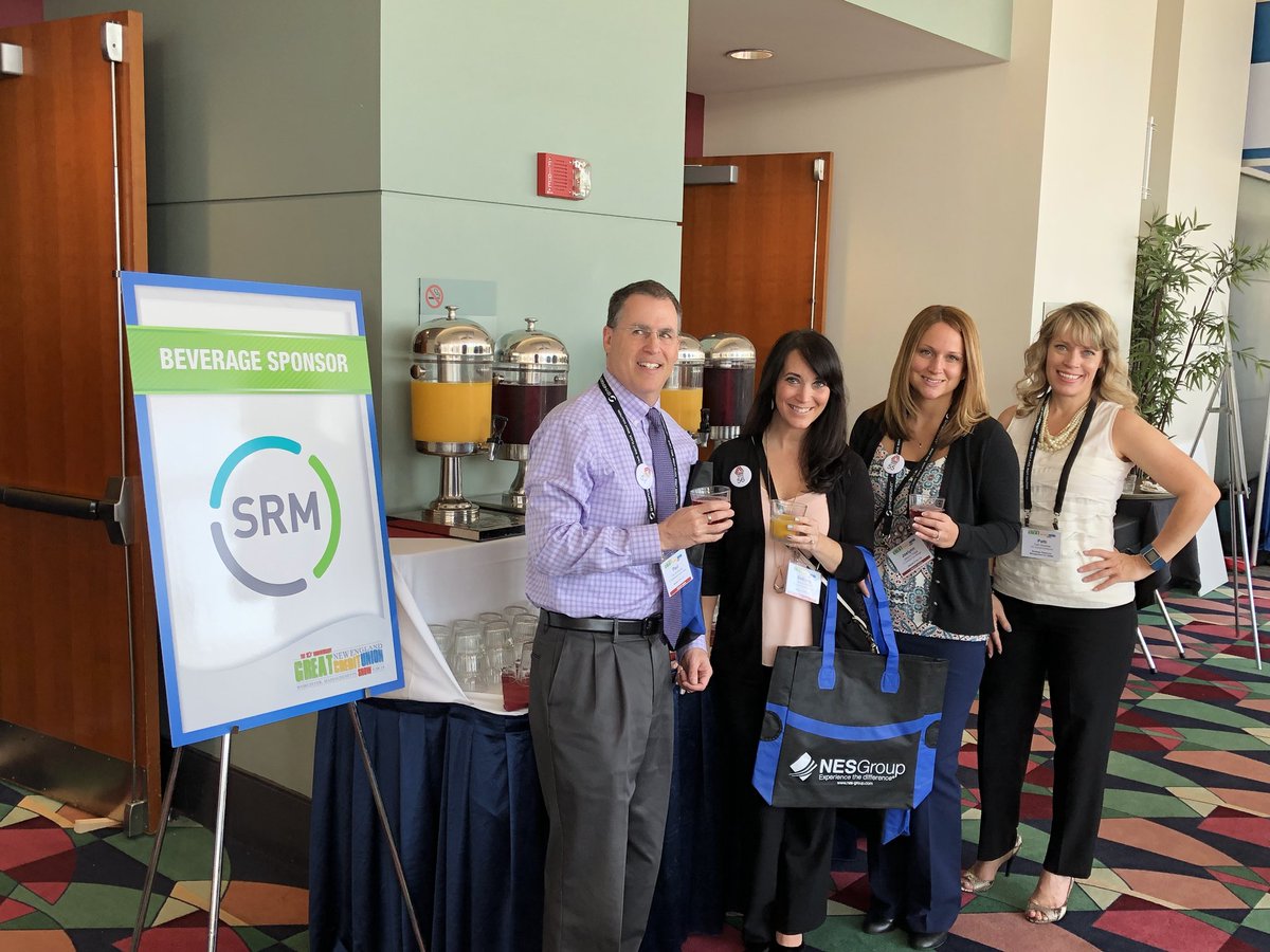 Beautiful day for <a href="/GNECUS/">GNECUS</a> conference. Thanks <a href="/jdcreditunion/">Jeanne D'Arc Credit Union</a> for stopping by for juice 🥤 <a href="/SRMCorp/">SRM</a>