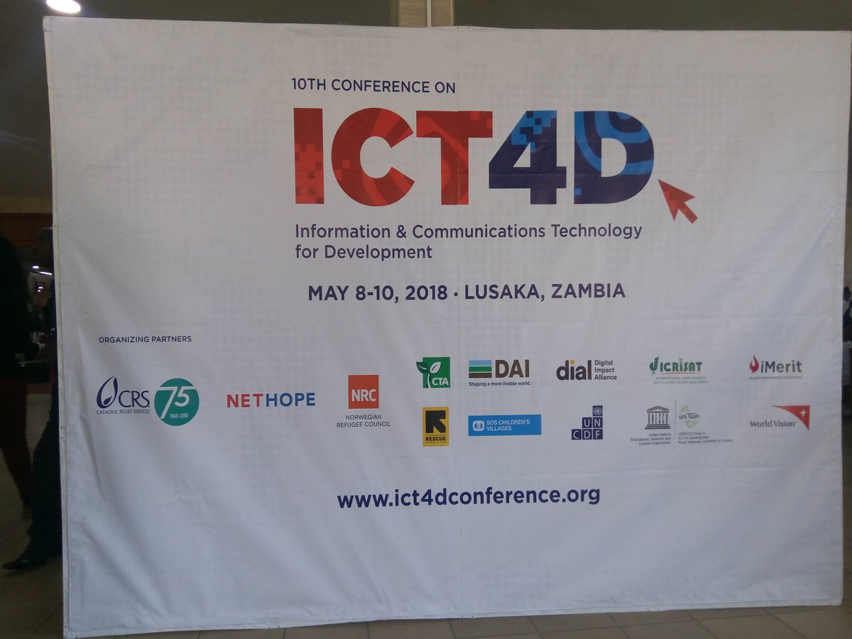 Learning how technology can be used to achieve sustainable results at the #ICT4D2018 conference