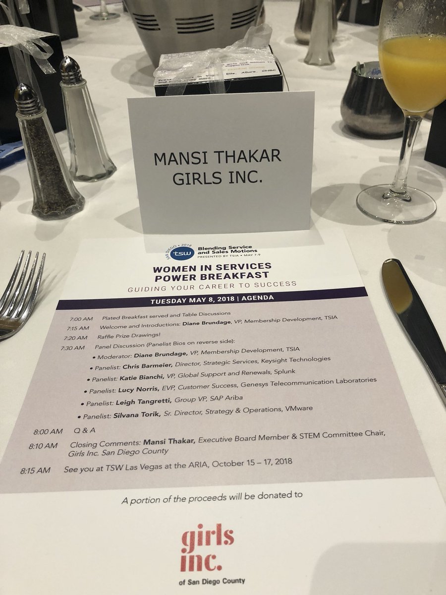 mansimusa's tweet photo. Starting the morning with @TSIACommunity! Thank you for yor continued support to @GirlsIncSD and helping girls to be #strongsmartbold https://t.co/PXRXG2AI0r