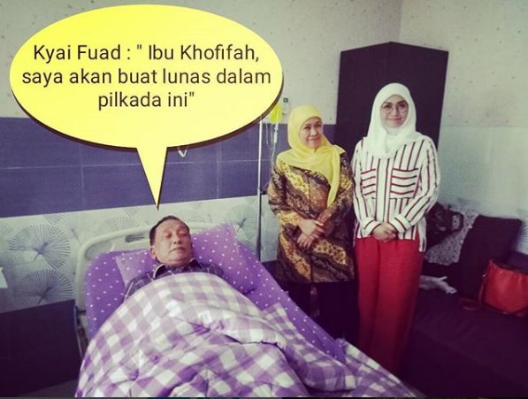 UZweet's tweet photo. Mari kita dukung #KhofifahEmil agar menjadi #KhofifahGubernureJatim

Sebab, kiai sudah berada bersama kita. https://t.co/qc1NkcCc7W