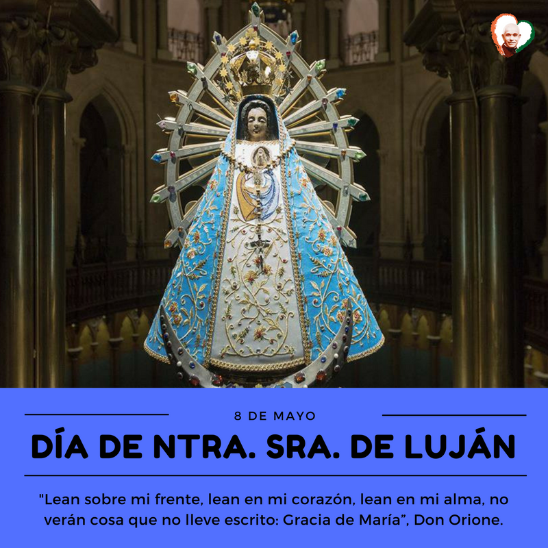 Hoy es el Día de la Patrona de #Argentina ❤❤ Que la acción maternal de #María nos ayude para realizarnos a comprender las señales y los mensajes que #Dios nos envía #NtraSraDeLuján