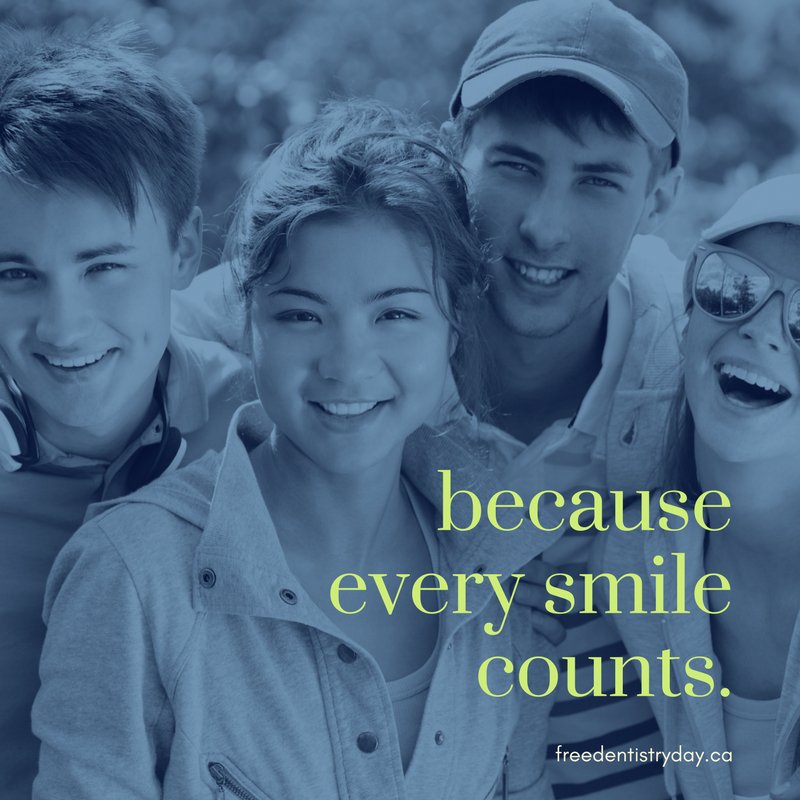 Every smile counts; let's work together to create even bigger ones! Click the link in our bio to find out how you can help. #FreeDentistryDayCanada #FDDCanada #Charity #Dental #DentistsCanada #GivingBack #DentalHero #Dentist #Dentists #Community
