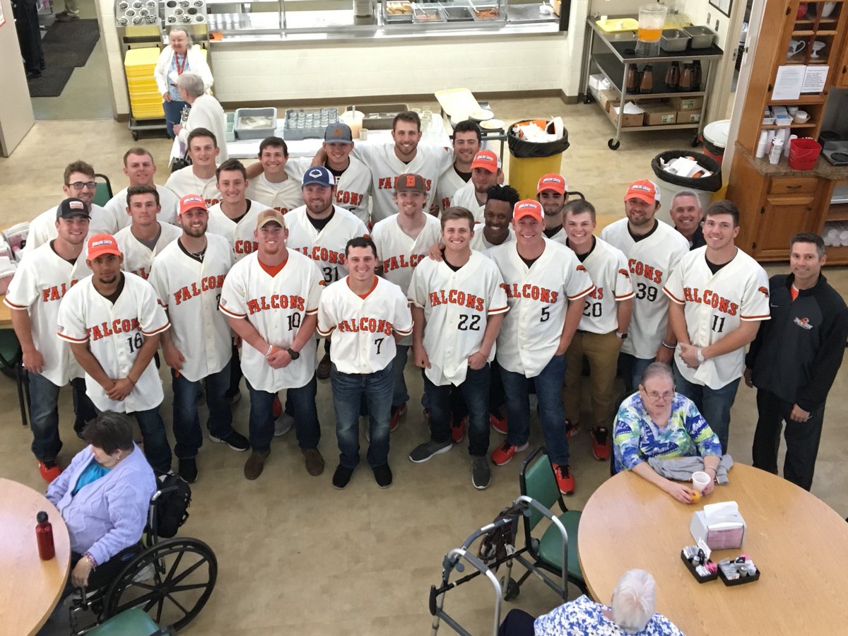 blanc_rick's tweet photo. . @BGSU_Baseball had a great day yesterday playing baseball trivia and serving lunch to the great folks at the Bowling Green Senior Center. https://t.co/13yRSvzI8M