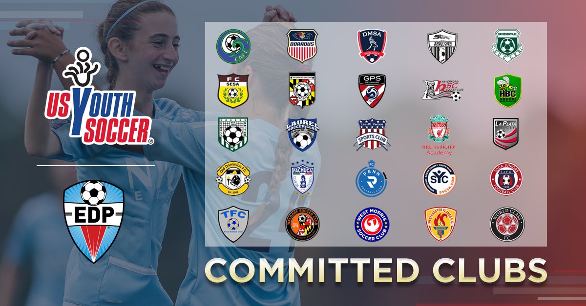 EDPsoccer's tweet photo. More clubs are following us to US Youth Soccer. Join the movement.

#EDPstrong #EDPSoccer More clubs to be announced.

See the full list of committed clubs: https://t.co/hBEvD30y38 … https://t.co/uJlc3rBx6C