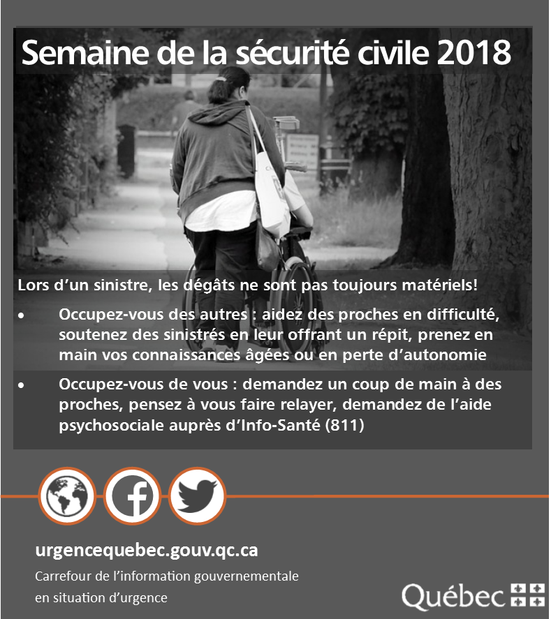 urgencequebec's tweet photo. SEMAINE DE LA SÉCURITÉ CIVILE | Du 6 au 12 mai, c’est l’occasion de se rappeler que nous avons tous un rôle actif à jouer lorsque survient une urgence. #SemaineSC #sécuritécivile #MSGU https://t.co/ZttE93AM6f