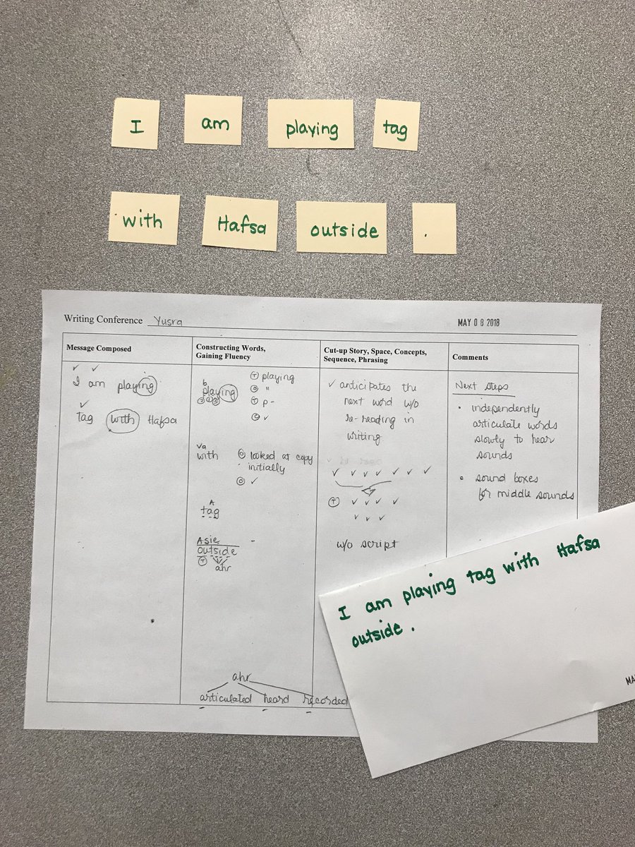 Linda_Kwan_TDSB's tweet image. Oral language supports writing; writing supports reading; reading supports oral language.  I ❤️ reciprocal gains.
#InteractiveWriting #BookIntroduction @EarlyYearsTDSB