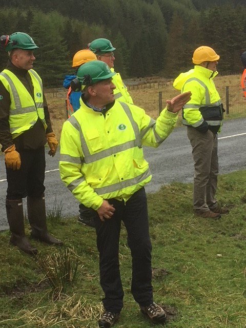 PEFC_UK's tweet photo. Enjoying the view, and the low cloud at @JamesJonesGroup harvesting site, #PEFCLockerbie #PEFC #forestworkers PEFC Field Trip 2018 https://t.co/xJawx6mI8W
