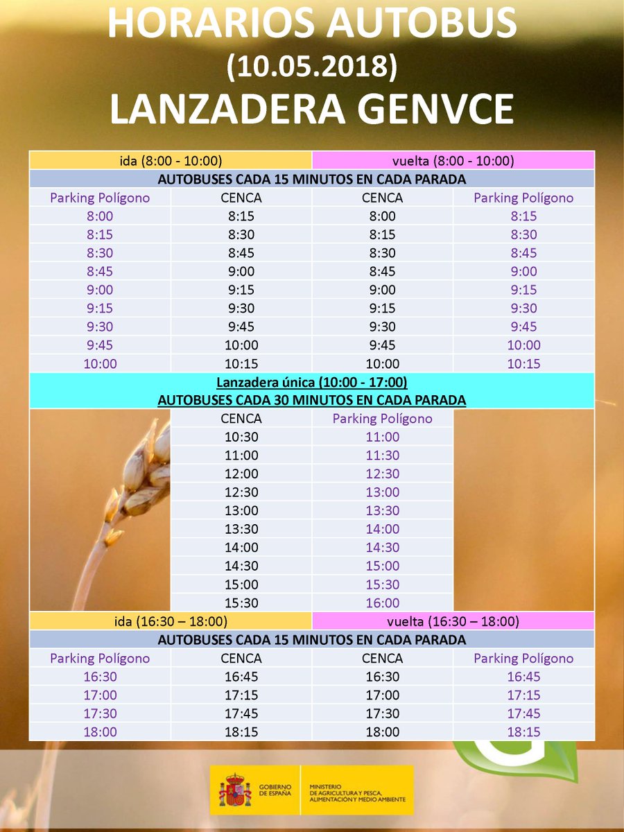 Os recordamos que mañana podréis asistir a las Jornadas Genvce 2018 en transporte público. Aquí os dejamos la información de los horarios ➡