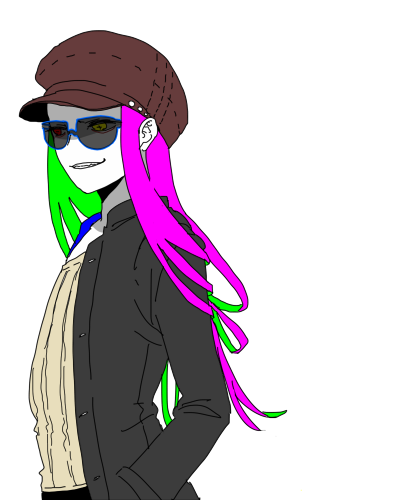 とおの ロン毛とキャスケット帽なキャラが作りたくて試行錯誤した結果何物でもないただの絵ができた T Co Whytqnwx Twitter