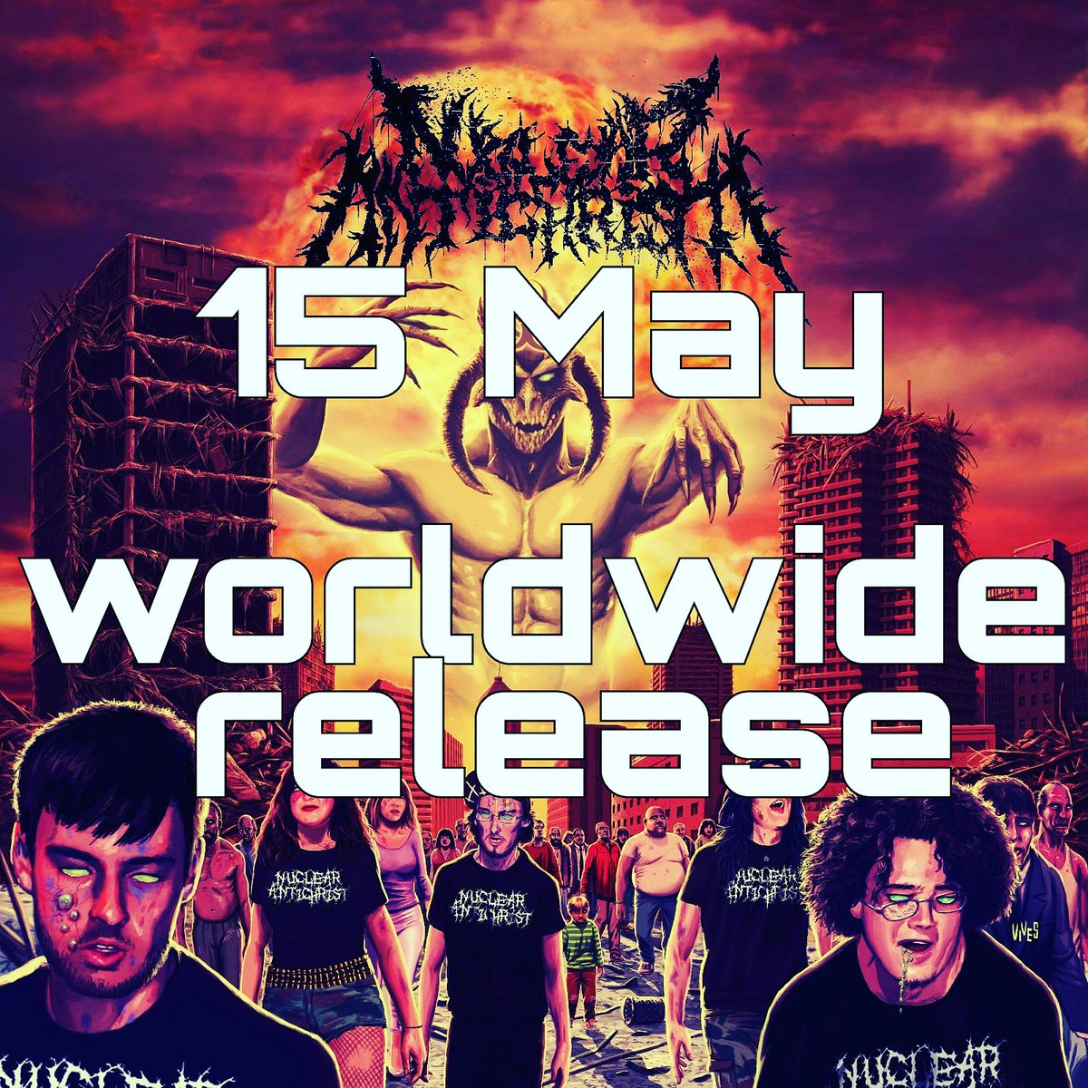 🔥15 DE MAYO: LANZAMIENTO MUNDIAL🔥
Fecha de lanzamiento de nuestro primer EP "Nuclear Antichrist"
#Antichrist #Metal
