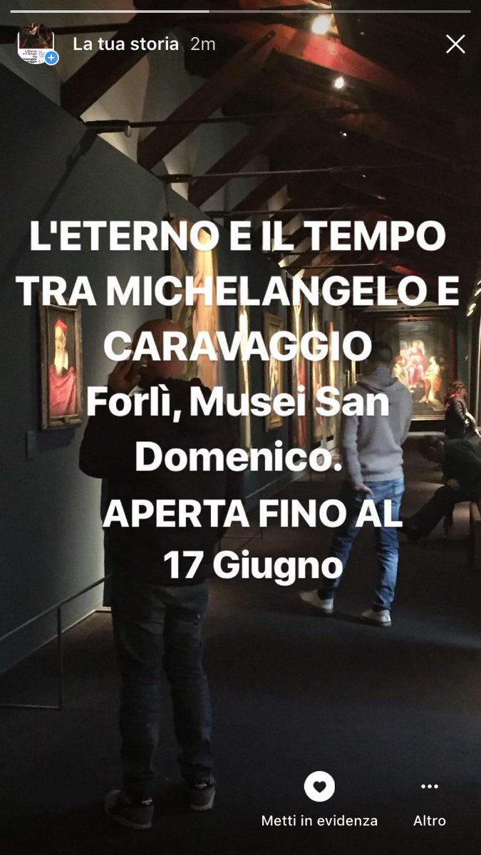 L'ETERNO E IL TEMPO TRA MICHELANGELO E CARAVAGGIO
Forlì, Musei San Domenico.  APERTA FINO AL 17 Giugno 2018. #museisandomenicoforlì #artoftheday #instalike #whatitalyis #browsingitaly @SEditoriale @FabbricaSorriso @studioesseci @MuseiForli @CerviaArtH