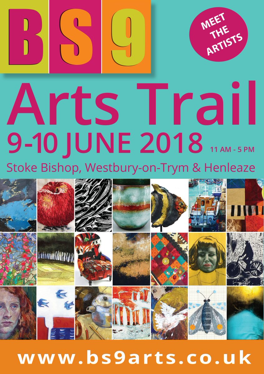 in a month's time we will be setting up for this year's BS9 Arts Trail. Find out all about the 76 artists at ow.ly/i54U30jTqBV #BS9ArtsTrail2018