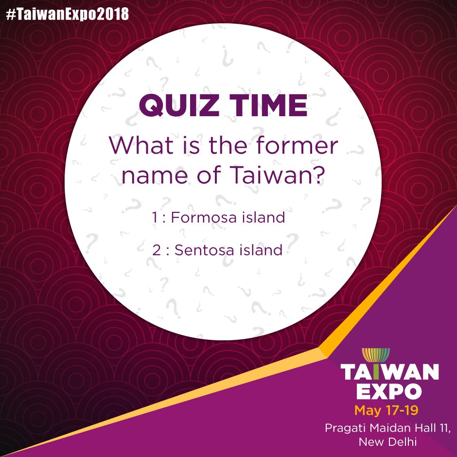 Taiwan Expo 2019 India On Twitter Time To Test Your - 