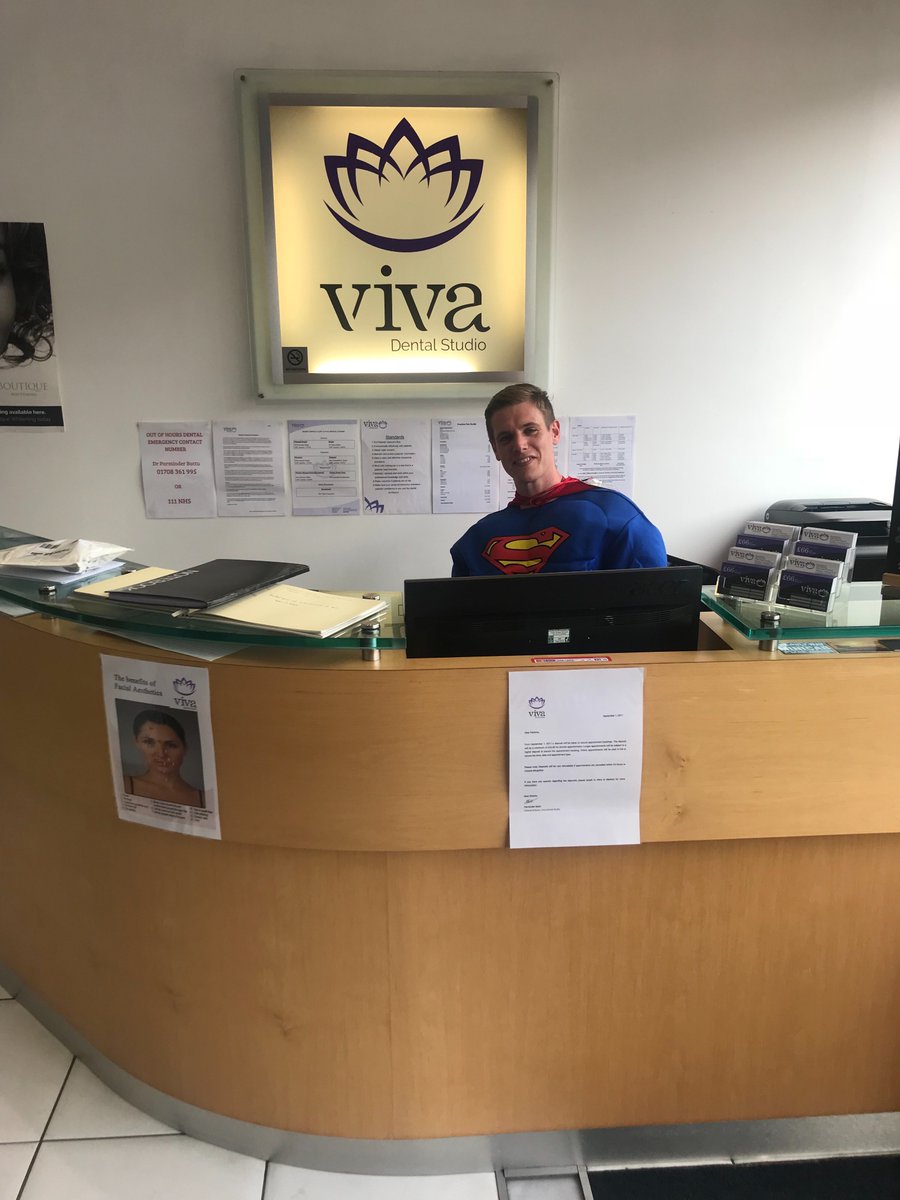 When Superman drops in 😂😂
.
.
.
.
#TuesdayVibes #Superman #Meningitis #Dental #Dentistry #OralHealth #TeethWhitening #Braces #FacialRejuvenation #Hornchurch #VivaDentalStudio #Upminster #Brentwood #Romford #EmersonPark #CollierRow #GideaPark #Essex #London #YourModernVillage