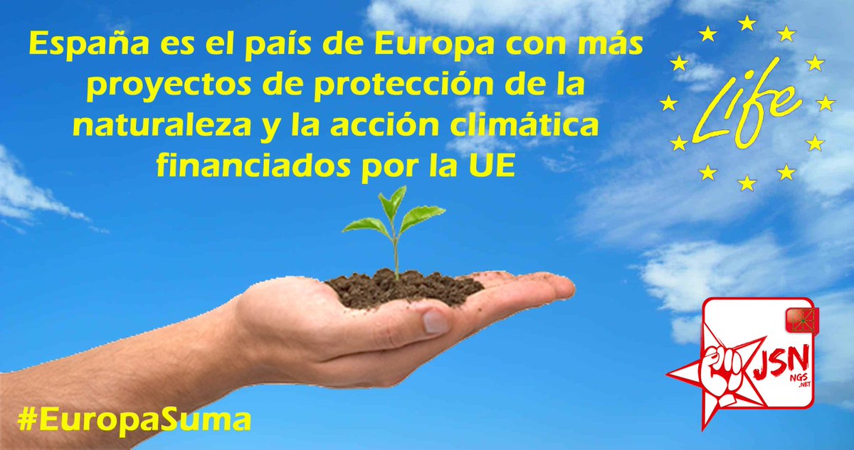 JSN_NGS's tweet photo. La Tierra es nuestro lugar en el
Mundo, cuidémosla entre todxs. Una Europa verde es una mejor Europa. https://t.co/sm97MCtoP0
